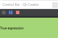 {Squish control bar for running test cases}