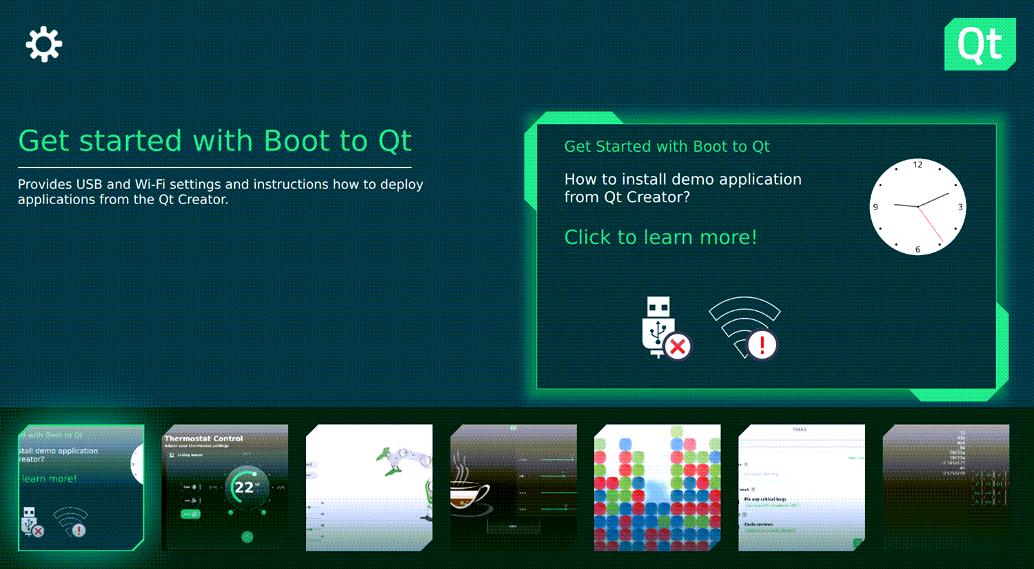 Boot to Qt Demo Launcher