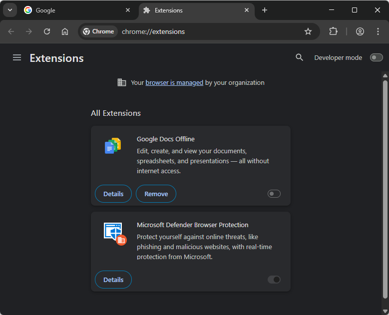 Chrome Extensions.