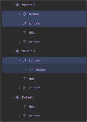 Variant layer parent conflict