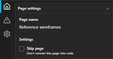 {Page settings in the plugin Home tab.}