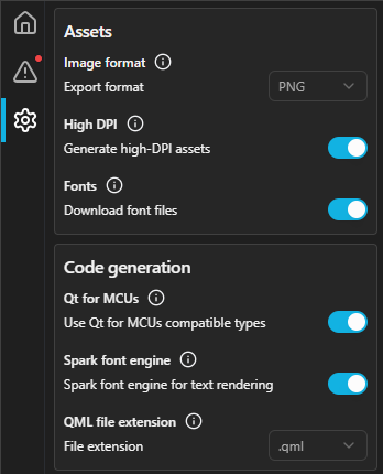 {The Settings tab in the plugin.}