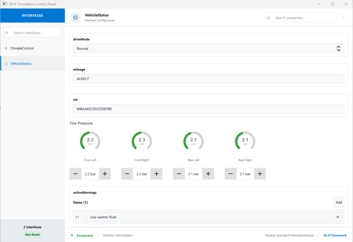 Tire Pressure Control custom editor