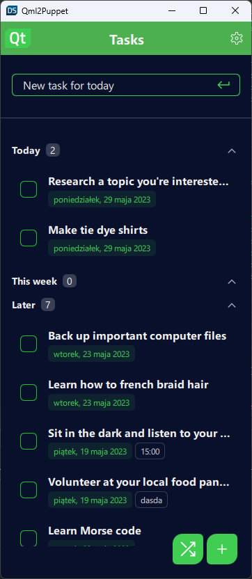 Dark theme custom style