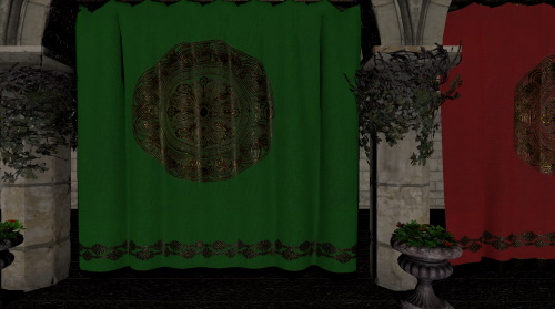 Sponza palace interior with directional lighting