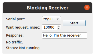Qt serial port blocking receiver
