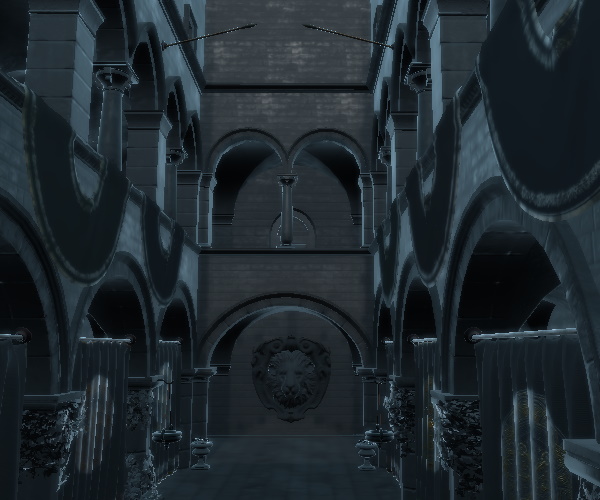 Scene showing specular lighting only