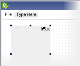 Screenshot showing how to add a dock widget by using drag and drop