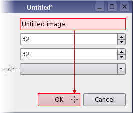 Screenshot showin how to connect one widget to another by pressing left click to the desired widget that should be connected to
