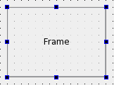Screenshot showing a frame that is selected