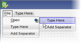 Screehsot of cursor clicking the button showing an option to create another button that pops up after clicking