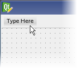Screenshot showing cursor hovering over a button to create a menu on the window