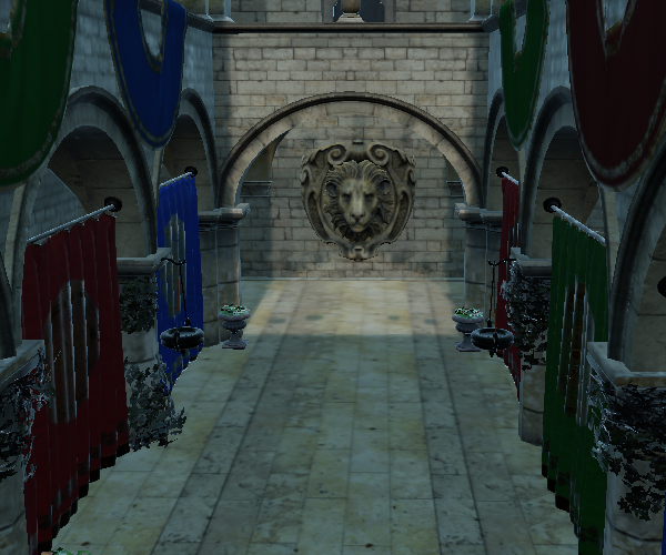 Scene with ACES tonemapping