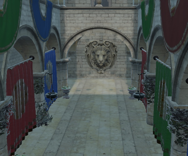 Scene with Hejl-Dawson tonemapping