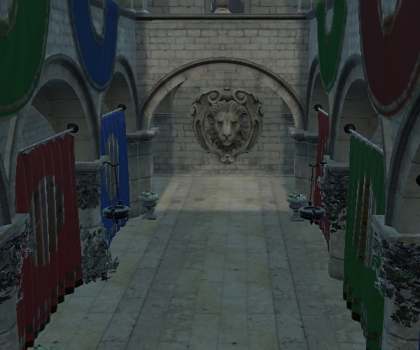 Scene with linear tonemapping