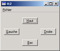 Screenshot of Arrow Pad in French