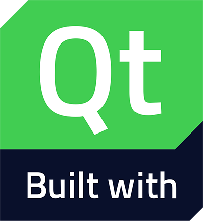 Built with Qt logo