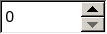 Spinbox with the up and down arrow symbols
