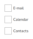 Pane with styled background containing checkboxes