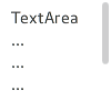 Scrollable text area with scroll bars
