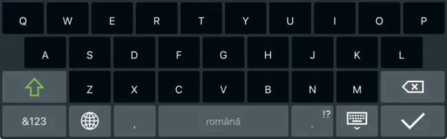 Screenshot of the Romanian Layout
