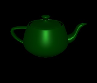 Green teapot with QML color property and sRGB conversion