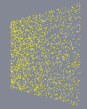 Point cloud geometry rendered as individual points
