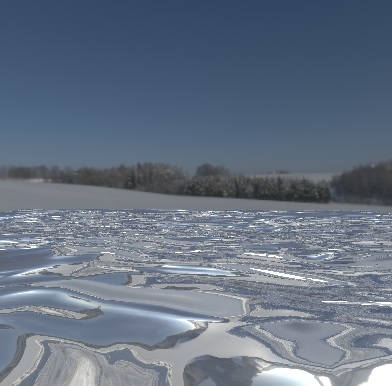 Plane with normal map showing surface detail