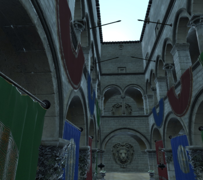 Scene with ambient occlusion distance of 1