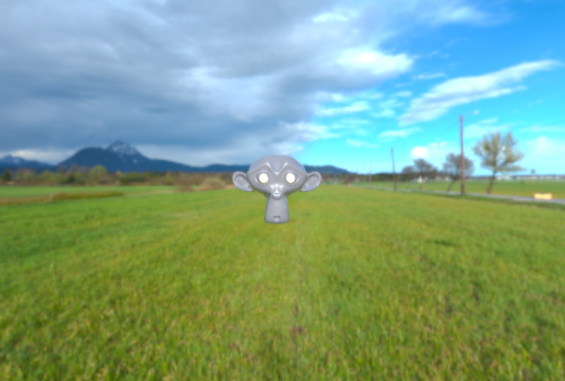 3D object with environment background