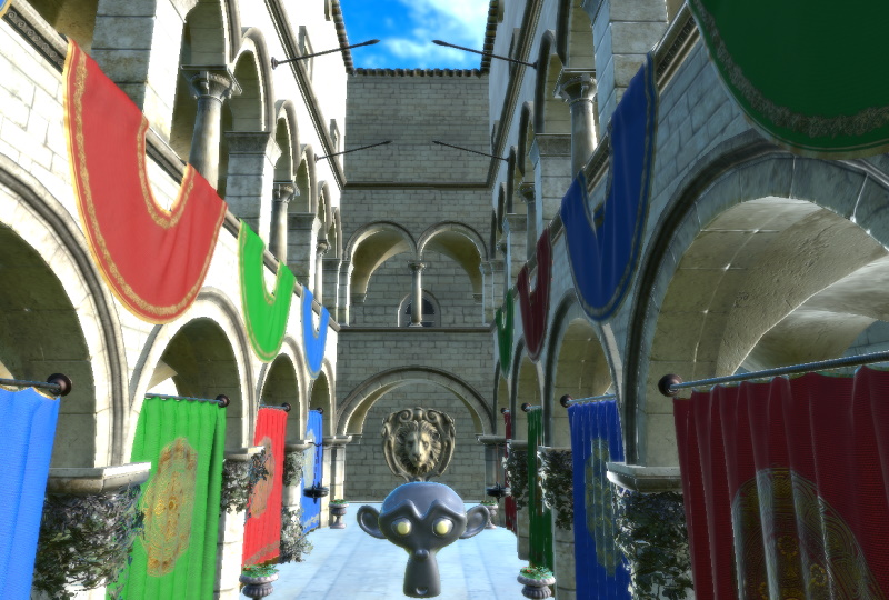 Scene with light probe