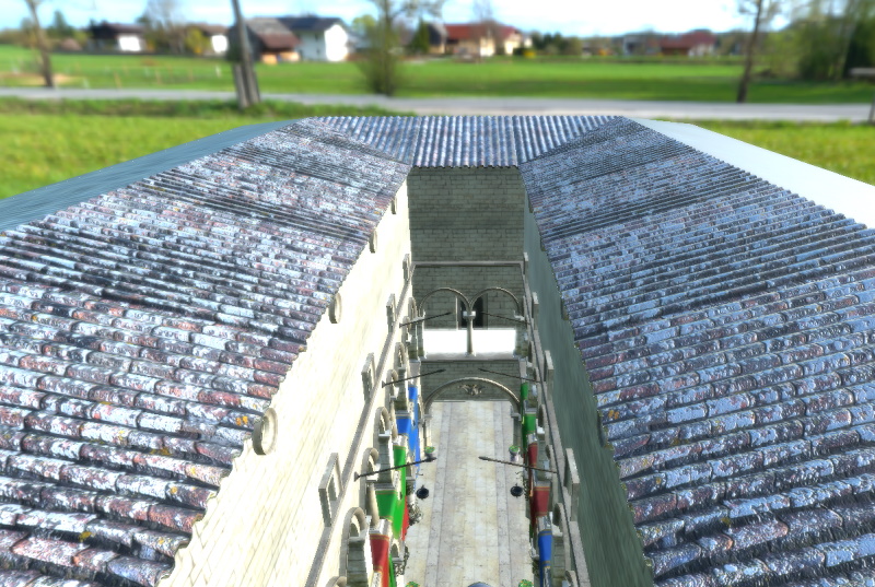 Scene with light probe from different perspective