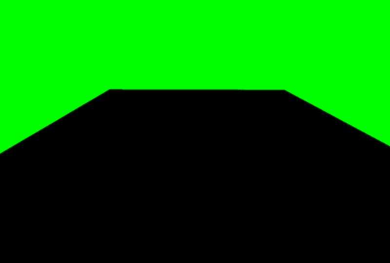 Ground plane without light probe on green background