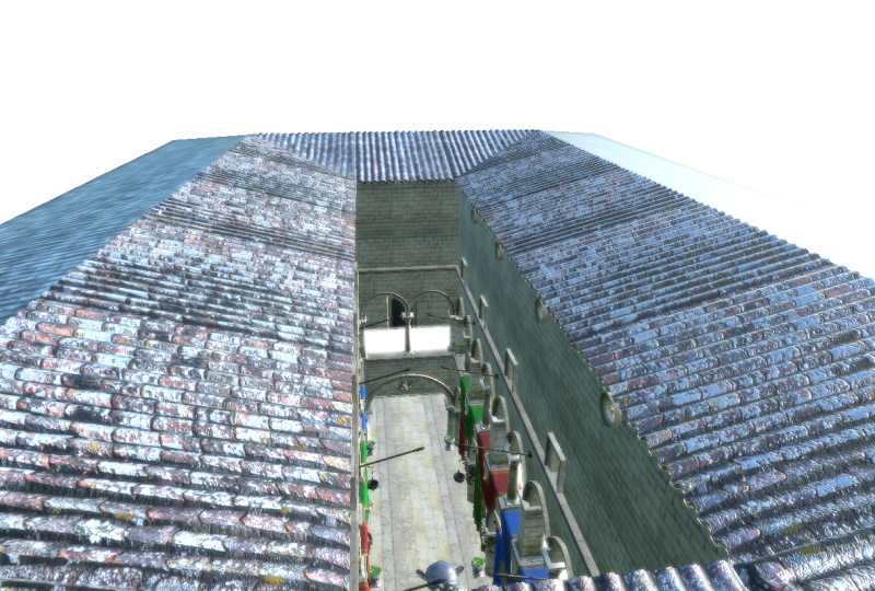 Scene with backgroundMode set to transparent from different perspective