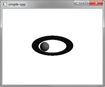 Screenshot of how a 3d object is rendered