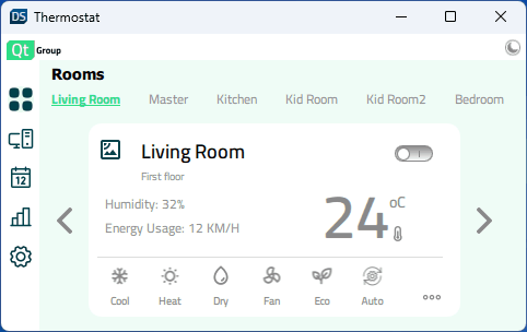 Light UI theme on mobile horizontal screen