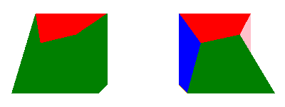 Two cubes with sub-mesh materials