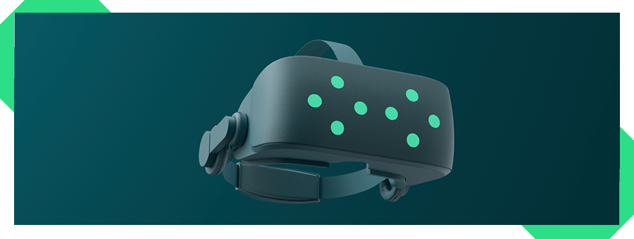 VR headset render