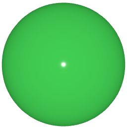 Smooth sphere with single directional light