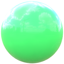 Smooth sphere showing light probe exposure adjustment