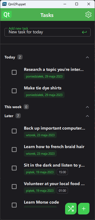 Dark Material theme