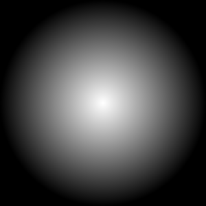 Radial gradient from center to edges
