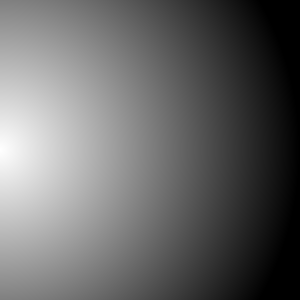 Gradient center offset left