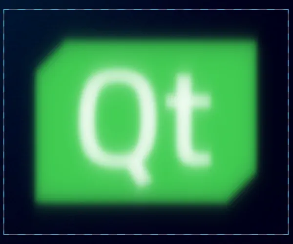 Qt logo with complete blur effect and expanded padding