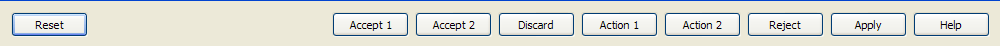 Several buttons using the WinLayout horizontal layout