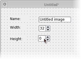 Screenshot showing widgets in the ui editor that can be moved freely by using drag and drop