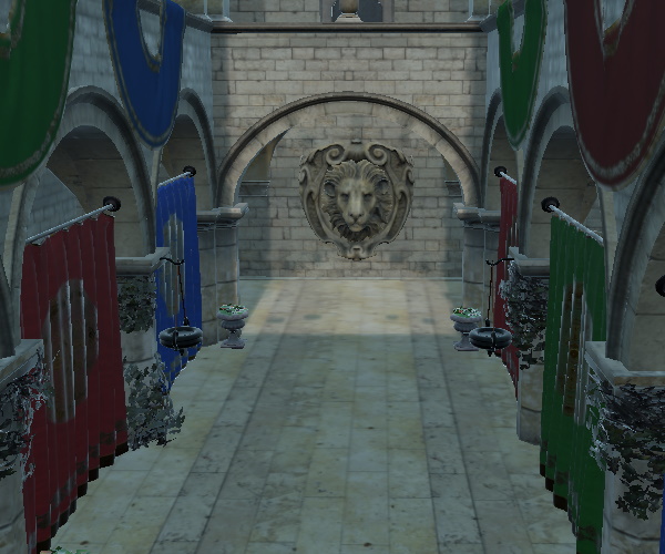 Scene with filmic tonemapping