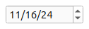Editable date