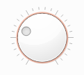 Round dial with notches