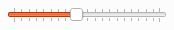 Horizontal slider with tick marks